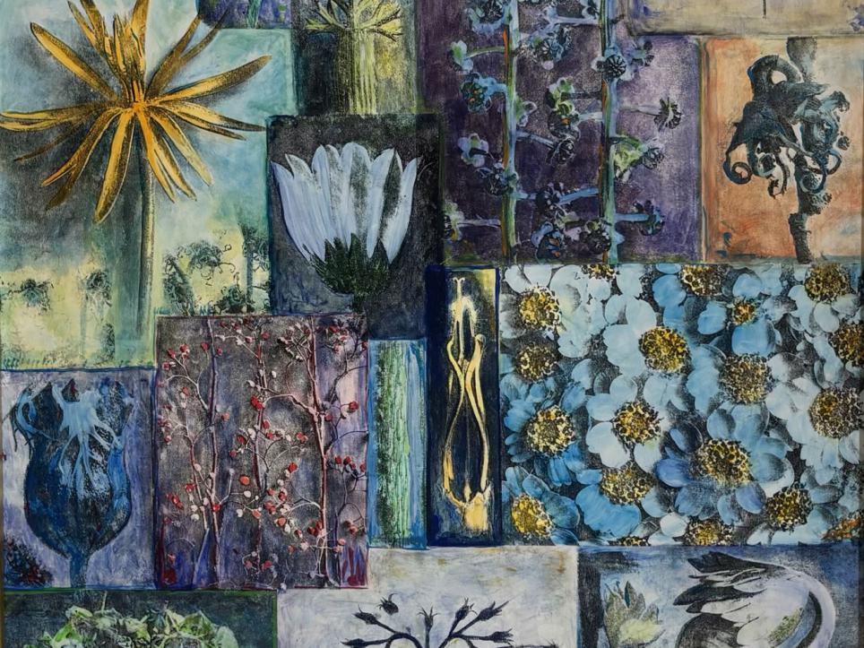 Blaue Flowerpower